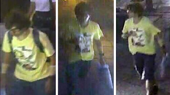 Thai police released this composition showing a man near the Erawan Shrine before and after the explosion. The mastermind behind the attack is thought to have fled the night before the bombing.