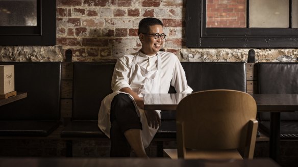 Executive chef and proprietor at Lee Ho Fook, Victor Liong. 