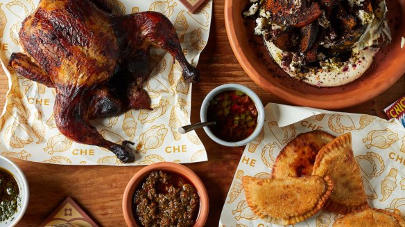 Chicken, helados and empanadas form the core of the menu at CHE.