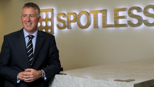 Spotless Group finds itself in a difficult spot but the CEO Martin Sheppard says people need to stop looking at the past. 