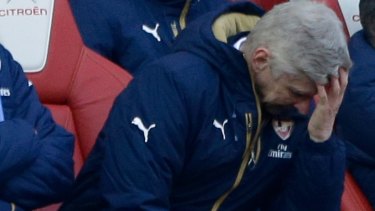 It's all too much for Arsenal manager Arsene Wenger.