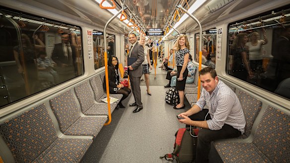 Driverless, single-deck trains will run along the new line to Parramatta.