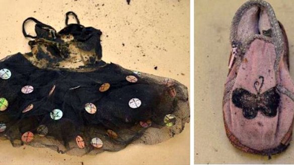 The clothing found in the suitcase with the little girl's bones in Wynarka

 