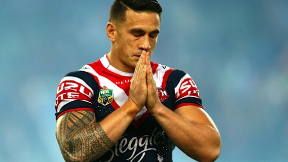 Not again: Semi Radradra can't be let back into the NRL like Sonny Bill Williams was.