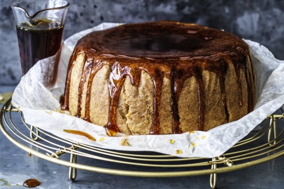 Helen Goh's steamed Chinese New Year cake can be served hot or cold.