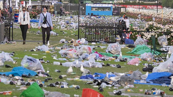 Piling up: the question remains whether anyone found the bin.