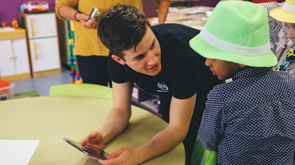 Mr Millar regularly hosts workshops to help children develop skills in coding, learn about holograms.