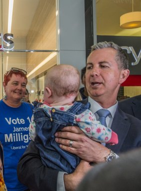 Liberal leader Jeremy Hanson, who headed to Gungahlin for his last day of campaigning before an election drubbing in the area.