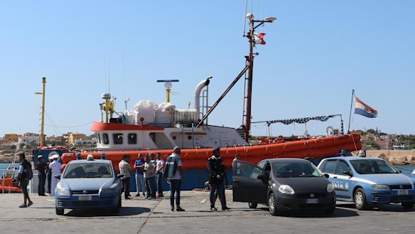 Italian authorities allege the Iuventa crew took on migrants directly from smugglers' boats near Libya's coast.