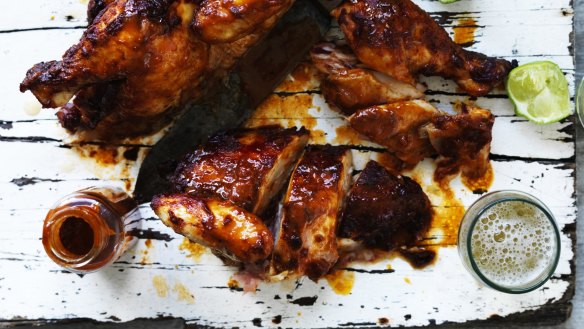 Neil Perry's sticky roast chicken.