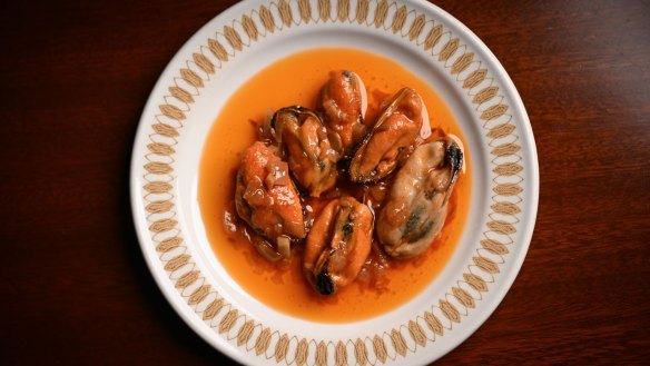 Mussels
escabeche.