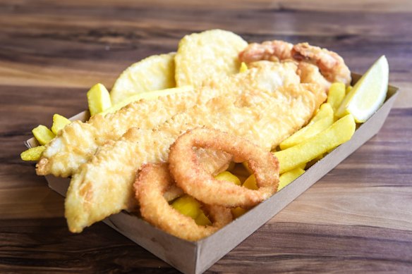 Fish and chips straight from the boats at San Remo Fisherman's Co-op might feature gummy, monkfish, blue grenadier or other local catch.