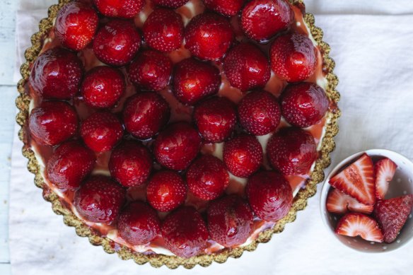 Treat this cheesecake as a blank canvas for nearly any seasonal fruit.