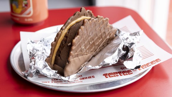 Ice-cream taco.