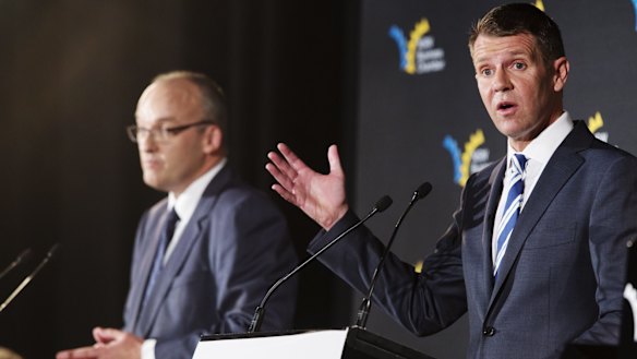 Premier Mike Baird (right) and Opposition Leader Luke Foley put political pragmatism before principles in the racing saga.