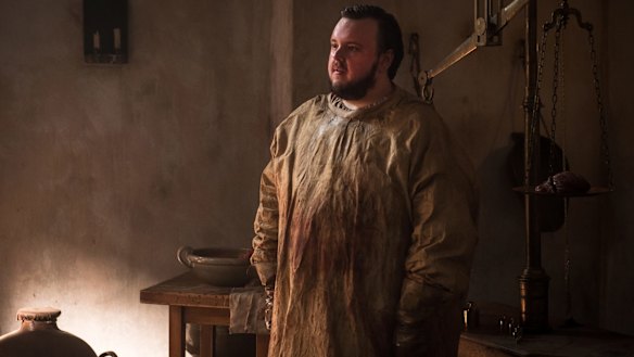 Samwell Tarly's (John Bradley) job on Game of Thrones is repugnant.