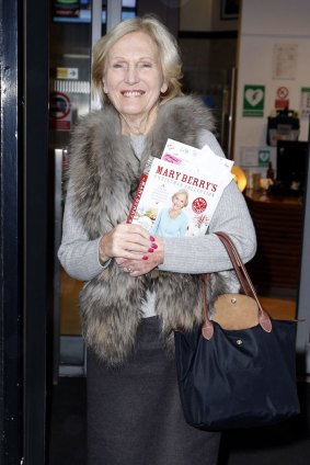 Mary Berry leaves the BBC Radio 2 Studios in London on December 15. 
