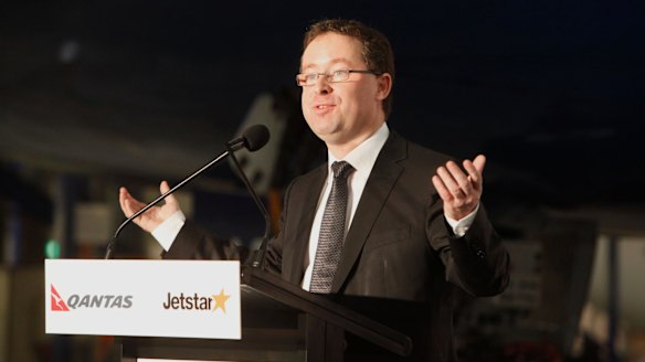 Trapped in a pincer movement: Qantas chief executive Alan Joyce.