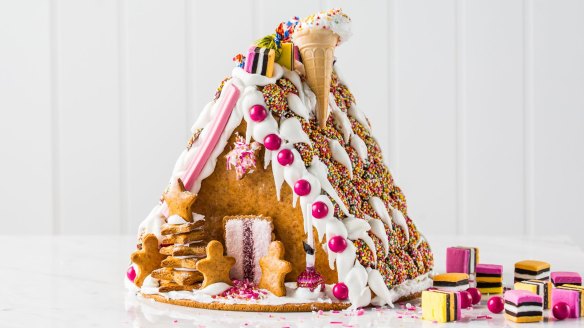 Anna Polyviou's gingerbread house complete with Iced VoVo front door.