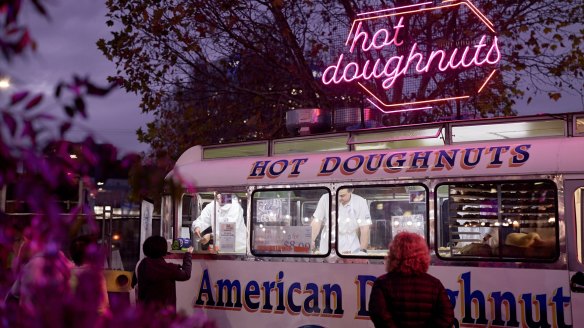 Warm up with a hot jam doughnut on Wednesday nights at the Queen Victoria Market.