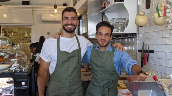Oltre owners Salvatore Ciano (left) and Samir Slimane.