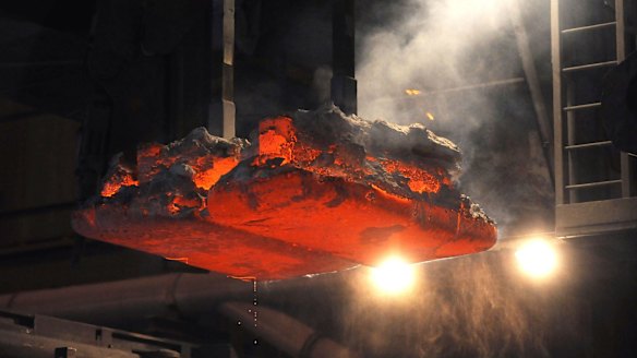 Aluminium smelting uses huge amounts of electricity.