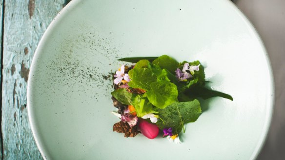 "We are building a New Slovenian cuisine": ''snails in a spring garden''.