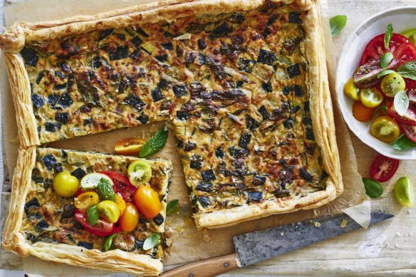 Serve this vegetarian tart with a simple tomato salad.