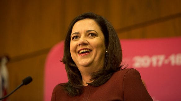 Premier Annastacia Palaszczuk is continuing the budget sell, after it was handed down on Tuesday.