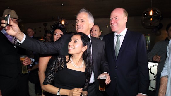 Prime Minister Malcolm Turnbull with Trent Zimmerman.