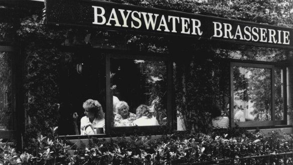 The Bayswater Brasserie in its 1980s heyday.