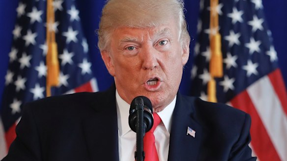 US President Donald Trump