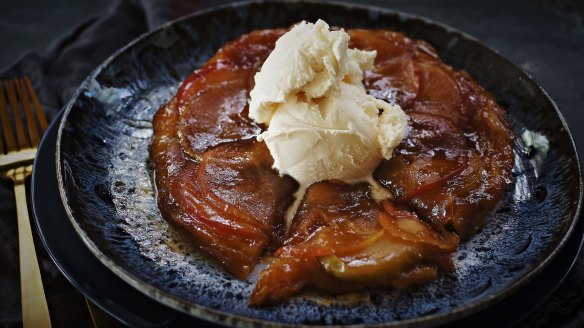 Classic tarte tatin with a twist.