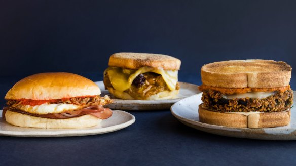 Takeaway sandwiches from the menu at A1 Canteen.