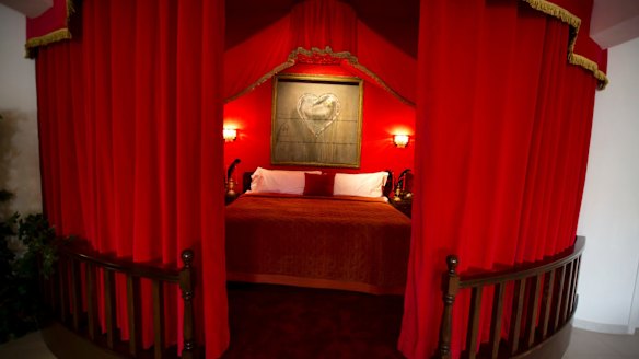 The presidential suite of the "The Walled Off Hotel" in the West Bank city of Bethlehem.