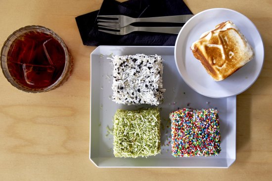 Tokyo Lamington's Australiana-meets-Asia flavours, such as black sesame (top left), are headed for Melbourne.