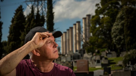 Moe resident Luke van den Meulen outside the Hazelwood Power Station.
