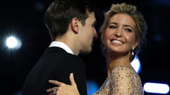 Ivanka Trump and her husband Jared Kushner dance at the Freedom Ball.