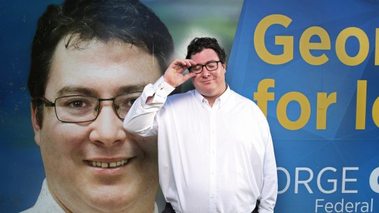 George Christensen in his parents' backyard near Mackay.
