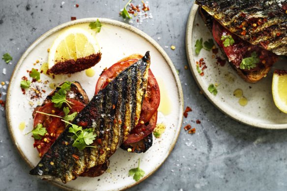 Dinner-worthy fish on toast.