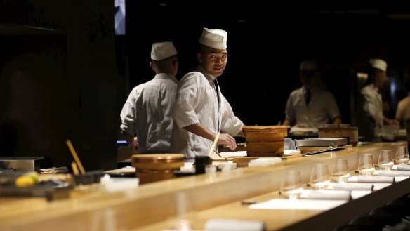 Diners at the chef's table eat in sessions, as though they each have tickets to a performance.