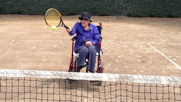 Joan Russell was a keen tennis player