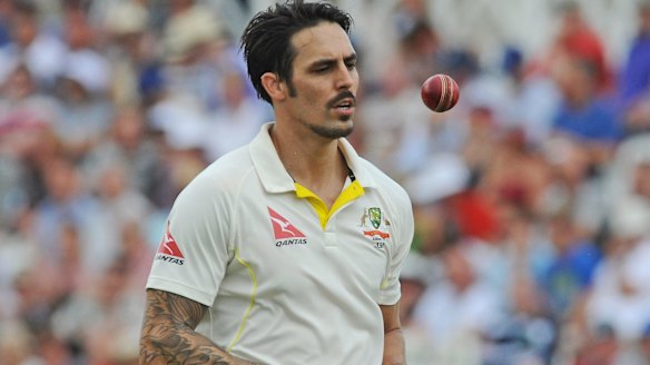 Australia's Mitchell Johnson ended the day wicketless, but one was one the better performing batsmen.