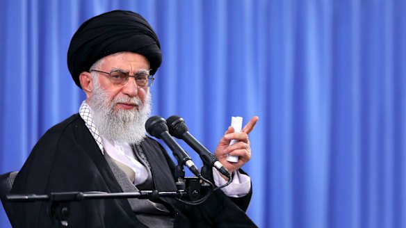 Iranian head of state, Supreme Leader Ayatollah Ali Khamenei. 