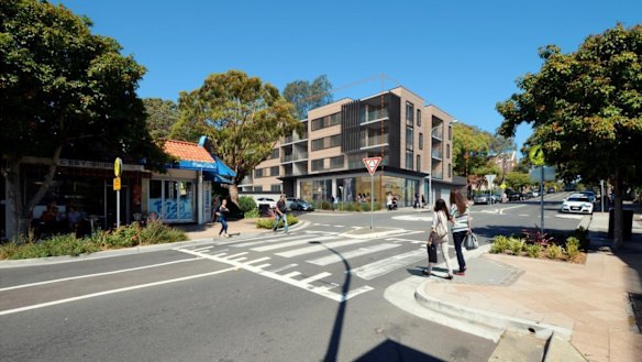 An artist's impression of the proposed redevelopment of the Ian Street car park in Rose Bay.