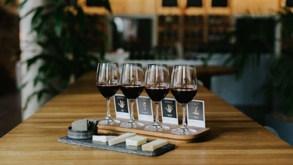 Handpicked Wines Melbourne Cellar Door is serving wine flights with cheese and other wine-friendly snacks.