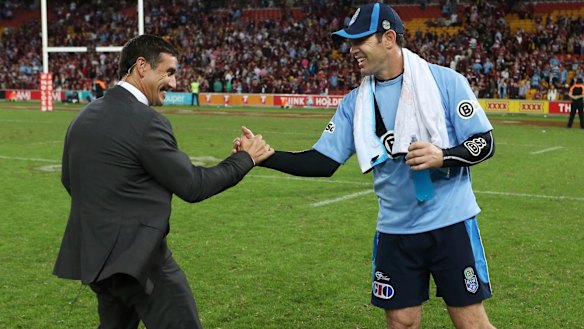 Dream team: Andrew Johns has said he would consider a NSW assistant or consultancy role, possibly with Brad Fittler, if Laurie Daley decided to step down.