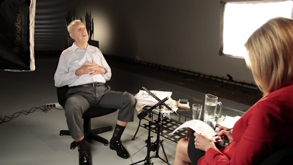 Channel Seven's Kay McGrath interviews Terry Lewis.