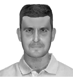 A police COMFIT image of one of the men who, they say, killed Mr Chin.