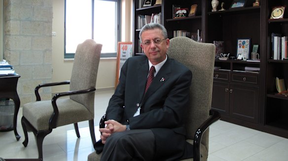 Mustafa Barghouti, a Palestinian politician, in his office in Ramallah in the Israeli-occupied West Bank.